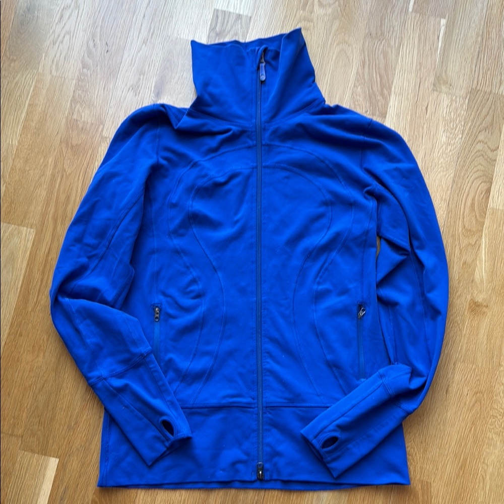 Lululemon Women's Vintage Scuba Blue Full zipped size 10 Jacket